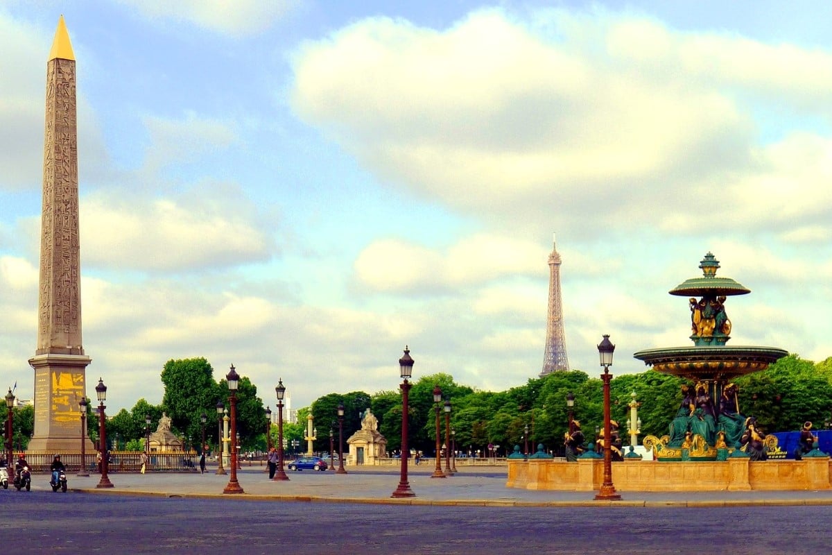 جولة إرشادية في ساحة الكونكورد ، باريس ، فرنسا
